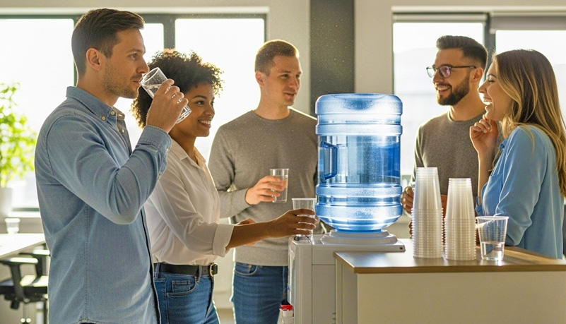 Office water service bottleless filtration