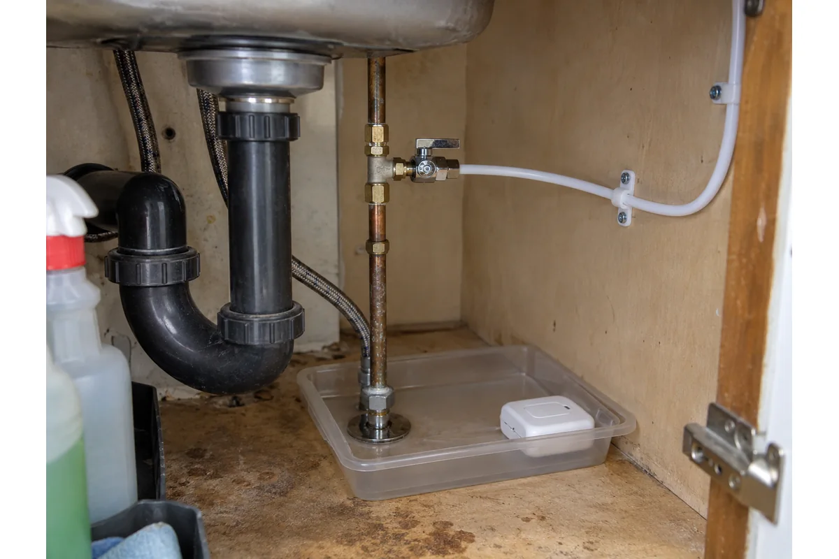 Dedicated shutoff and protected tubing for a bottleless office water cooler